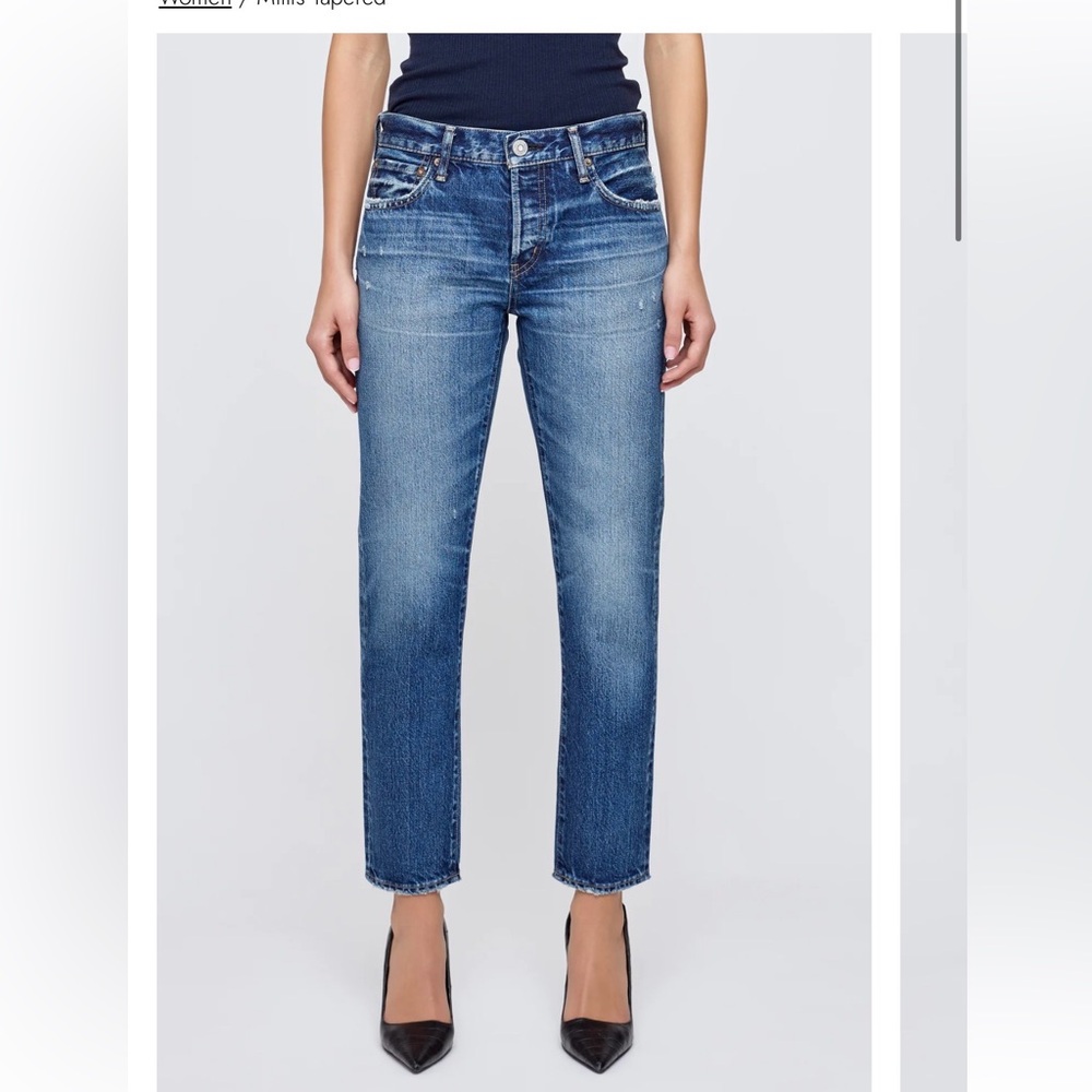 Moussy Vintage Mills Tapered Blue Jeans